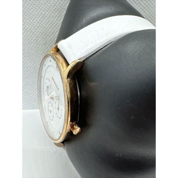 Skagen SKW2311 Women\'s White Leather Strap Analog Dial Quartz Wrist Watch JNA917 main image 10